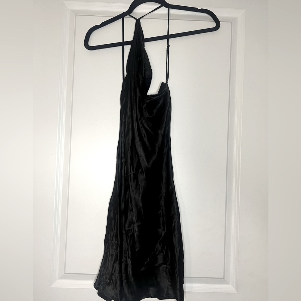 Zara Mini Black Slip Dress. Size Medium